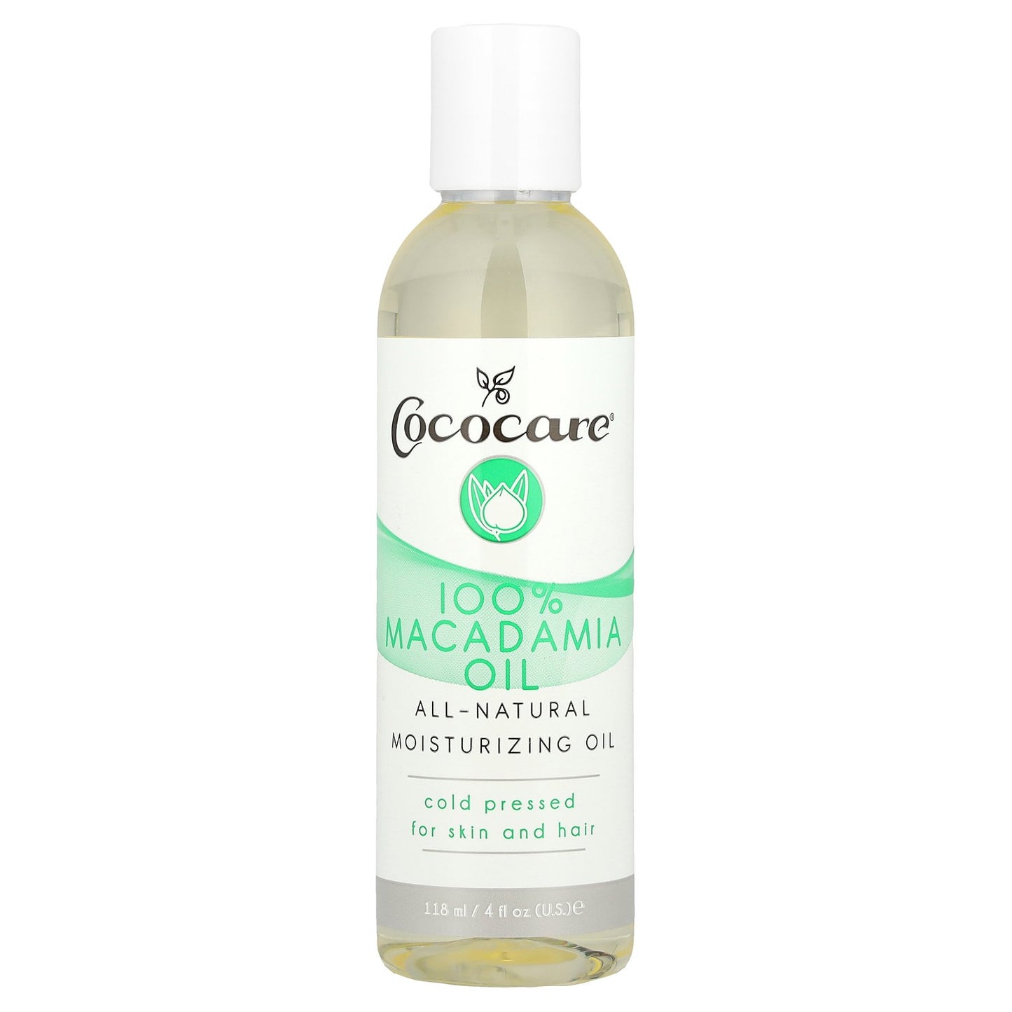 Cococare, 100% Macadamia Oil, 4 fl oz (118 ml)