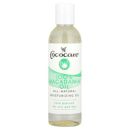 Cococare, 100% Macadamia Oil, 4 fl oz (118 ml)