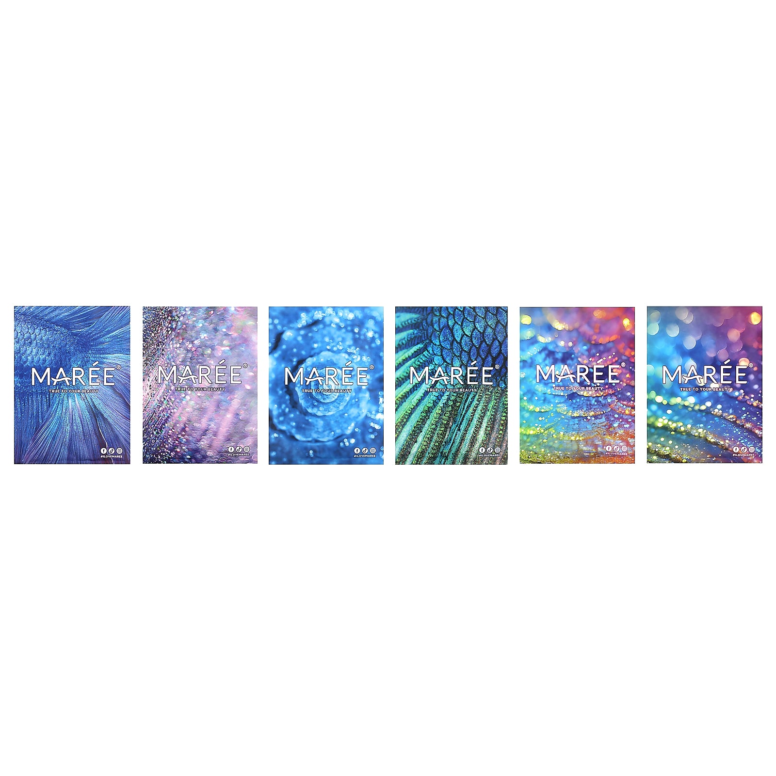 Maree, Marine Collagen Beauty Facial Mask, 6 Masks