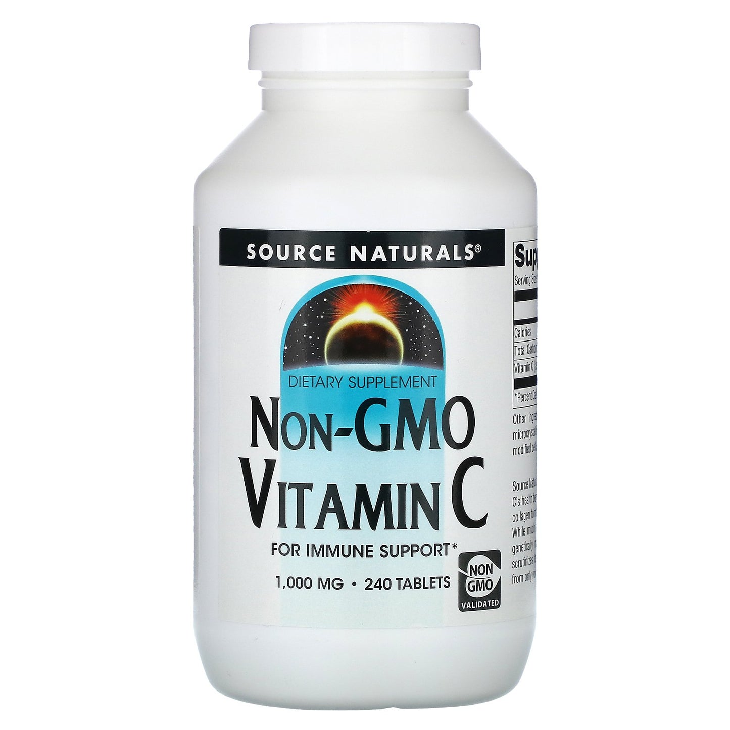 Source Naturals, Non-GMO Vitamin C, 1,000 mg, 240 Tablets