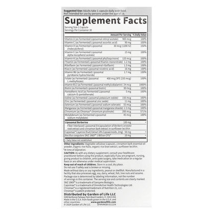 Garden of Life, Dr. Formulated Multi+, Metabolism Support, 30 Capsules