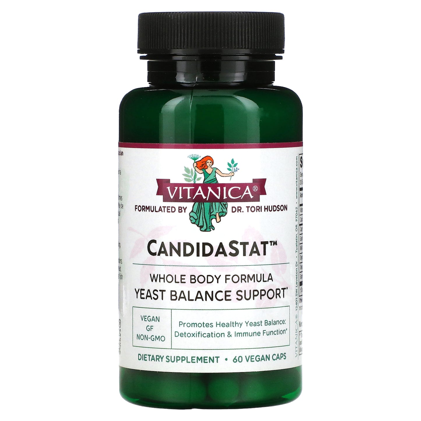 Vitanica, CandidaStat, Yeast Balance Support, 60 Vegan Caps