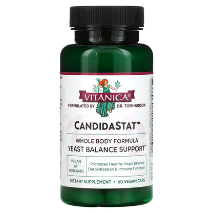 Vitanica, CandidaStat, Yeast Balance Support, 60 Vegan Caps