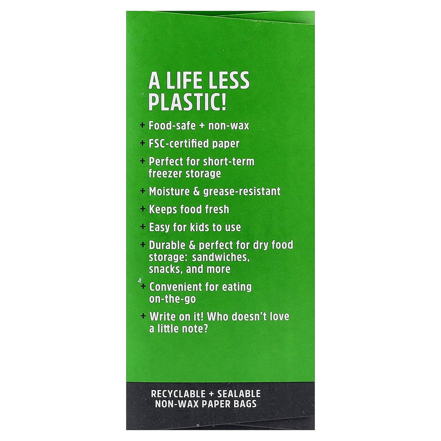 Lunchskins, XL Paper Sandwich Bags With Closure Strip, 50 Count