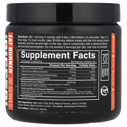 JNX Sports, The Ripper!, Fat Burner, Peach Mango, 5.3 oz (150 g)