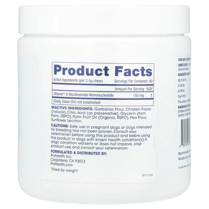 ProHealth Longevity, Pet Longevity NMN Chews, For Dogs, Natural Chicken, 60 Chews, 8 oz (227 g)