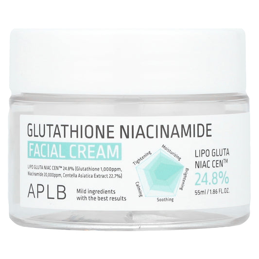 APLB, Glutathione Niacinamide, Facial Cream, 1.86 fl oz (55 ml)