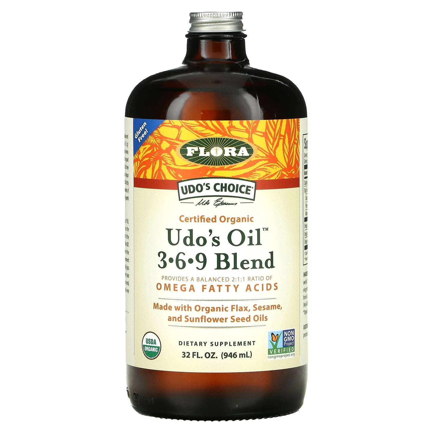 Flora, Udo's Choice, Udo's Oil 3-6-9 Blend, 32 fl oz (946 ml)