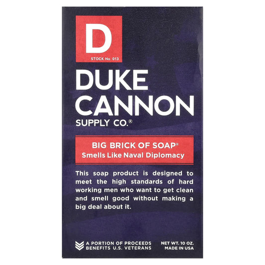 Duke Cannon Supply Co., Big Brick of Bar Soap®, Smells Like Naval Diplomacy, 10 oz