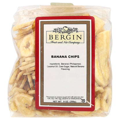Bergin Fruit and Nut Company, Banana Chips, 9 oz (255 g)