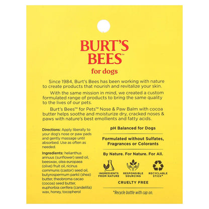 Burt's Bees, Nose and Paw Balm, For Dogs, 0.45 oz (13 g)