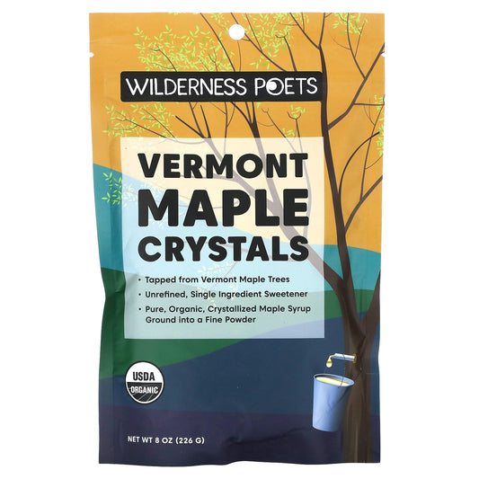 Wilderness Poets, Organic Vermont Maple Crystals, 8 oz (226 g)