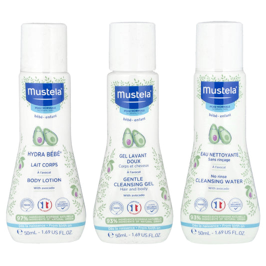 Mustela, Travel Skincare Set, 3 Pieces