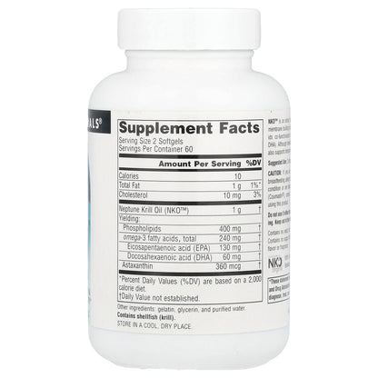 Source Naturals, NKO™, Neptune Krill Oil, 500 mg, 120 Softgels