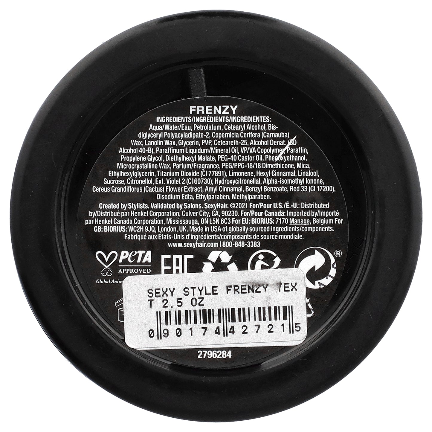 SexyHair, Style, Frenzy, Matte Texturizing Paste, 2.5 oz (70 g)