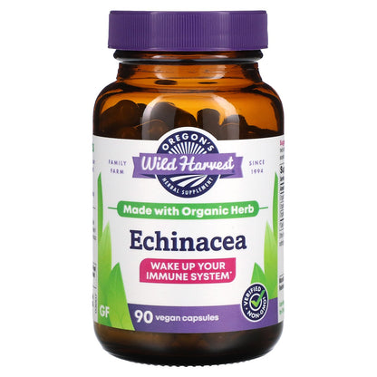 Oregon's Wild Harvest, Echinacea, 90 Vegan Capsules