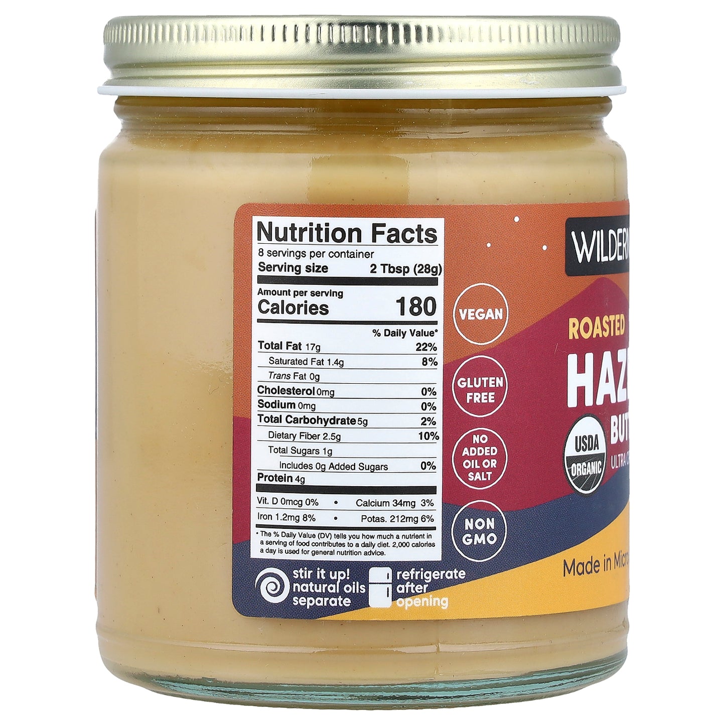 Wilderness Poets, Roasted Hazelnut Butter, Ultra Creamy, 8 oz (227 g)