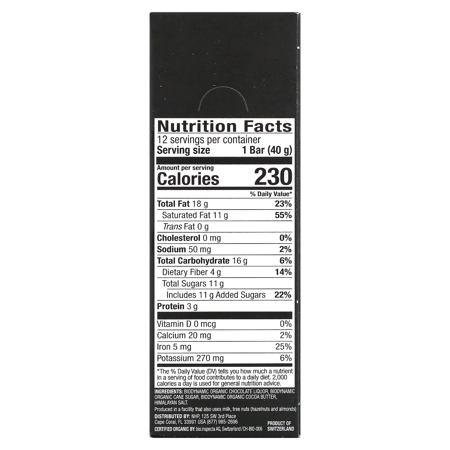 Dr. Mercola, Solspring®, Biodynamic®, Dark Chocolate Bar, 70% Cocoa With Himalayan Salt, 12 Bars, 1.41 oz (40 g) Each