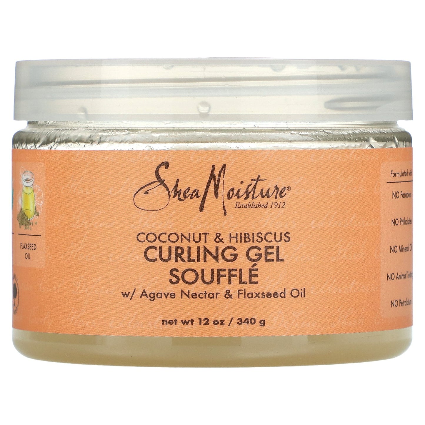 SheaMoisture, Curling Gel Souffle, Coconut & Hibiscus, 12 oz (340 g)