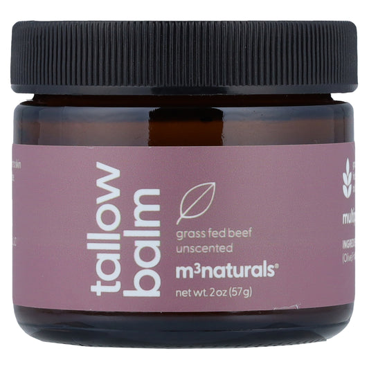 M3, Tallow Balm, Unscented, 2 oz (57 g)