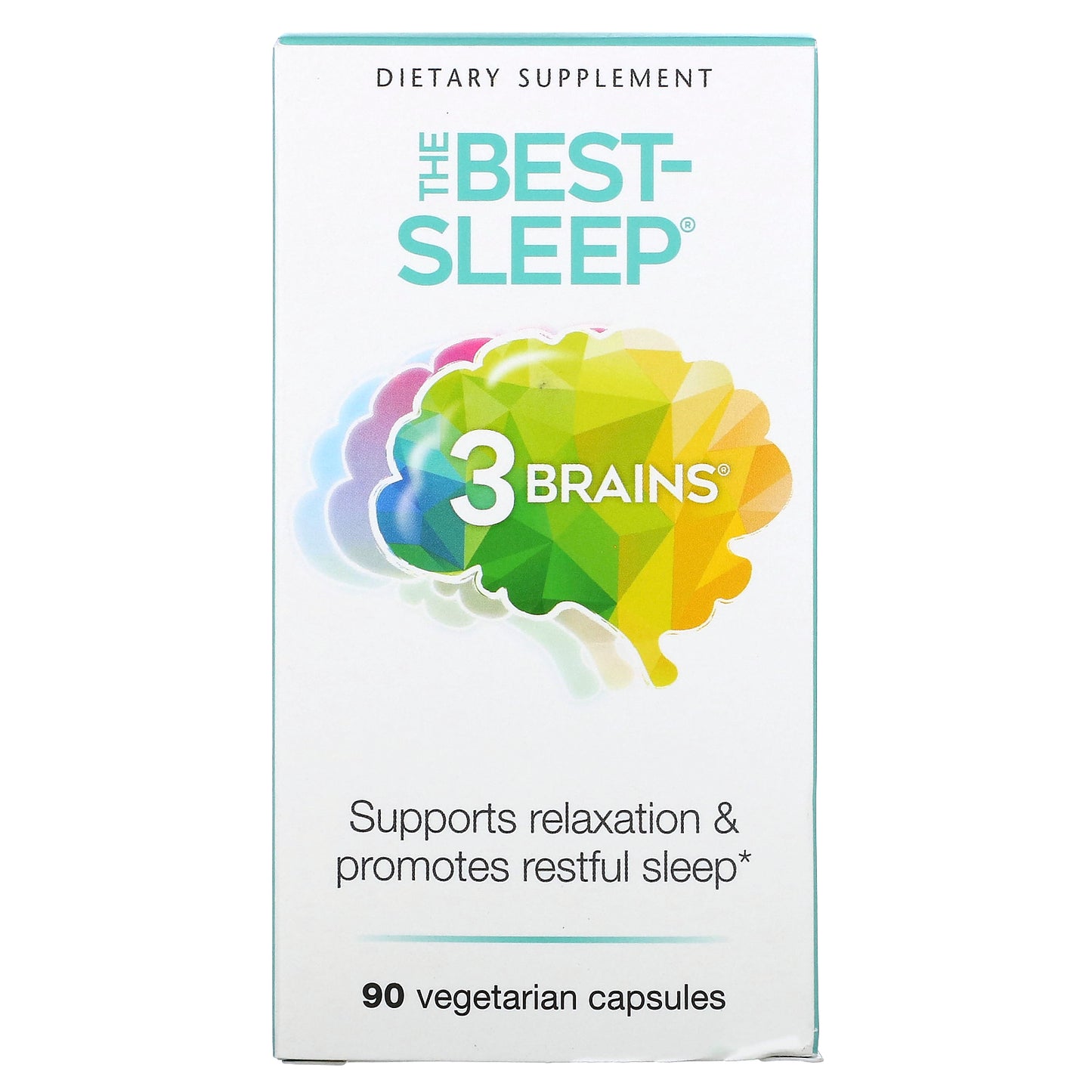 Natural Factors, 3 Brains, The Best-Sleep, 90 Vegetarian Capsules
