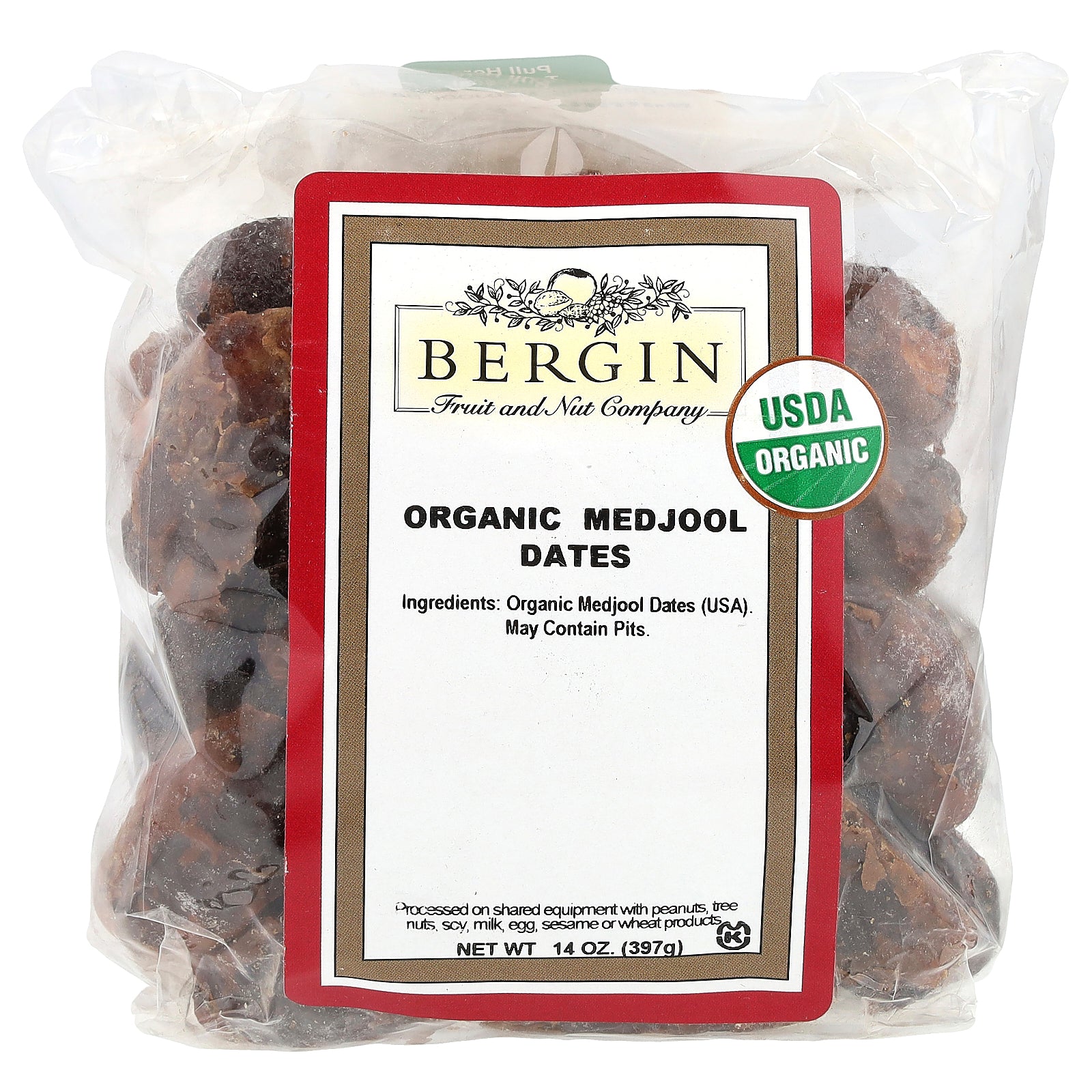 Bergin Fruit and Nut Company, Organic Medjool Dates, 14 oz (397 g)
