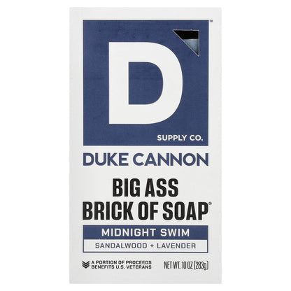 Duke Cannon Supply Co., Big Brick Of Bar Soap®, Midnight Swim, 10 oz (283 g)