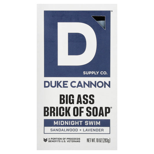 Duke Cannon Supply Co., Big Brick Of Bar Soap®, Midnight Swim, 10 oz (283 g)