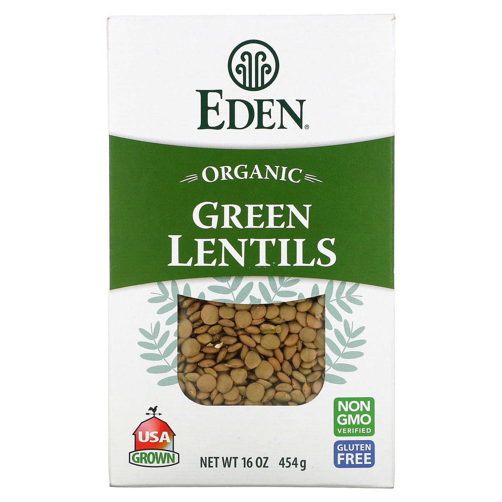Eden Foods, Organic, Green Lentils, 16 oz (454 g)