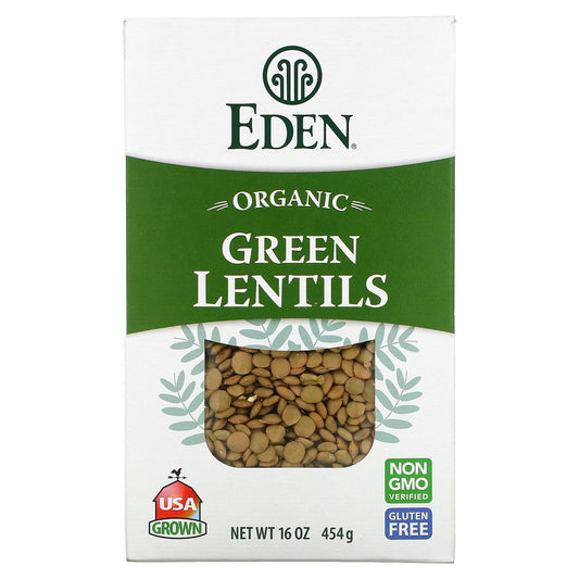 Eden Foods, Organic, Green Lentils, 16 oz (454 g)