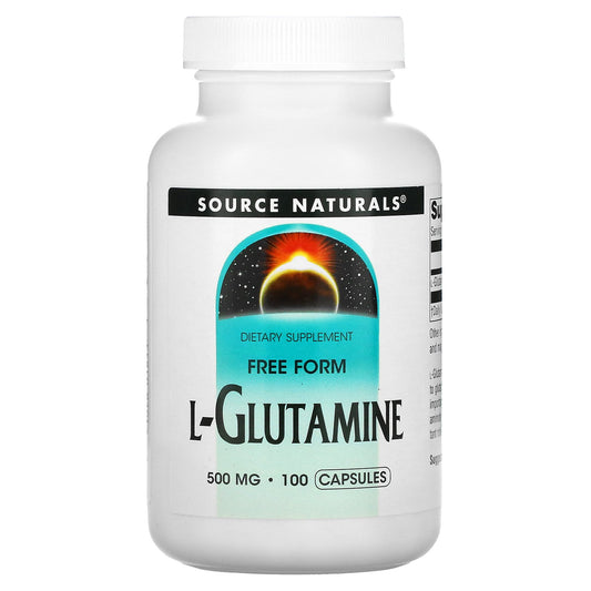 Source Naturals, L-Glutamine, 500 mg, 100 Capsules