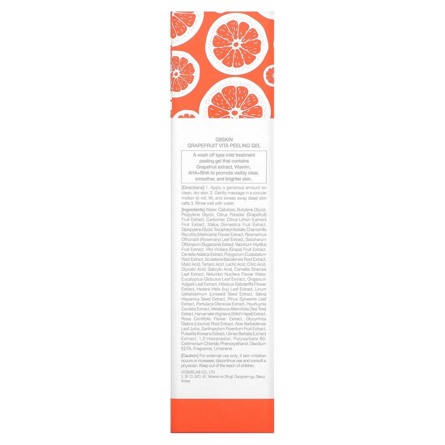 G9skin, Grapefruit Vita Peeling Gel, 150 ml