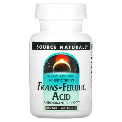 Source Naturals, Athletic Series, Trans-Ferulic Acid, 250 mg, 60 Tablets