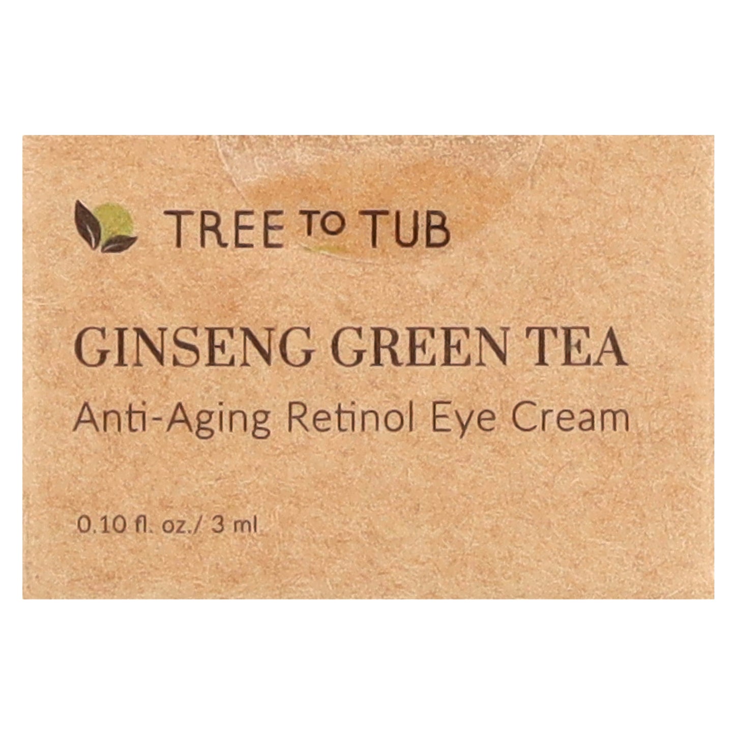 Tree To Tub, Ginseng Green Tea, Anti-Aging Retinol Eye Cream, 0.10 fl oz (3 ml)