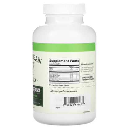 Left Coast Performance, Beef Organ Complex, 180 Capsules