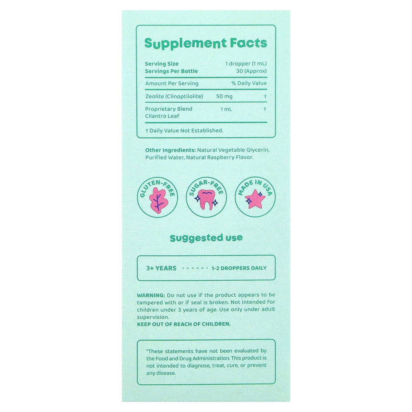 JoySpring, DetoxZee + Cilantro, 1 fl oz (30 ml)