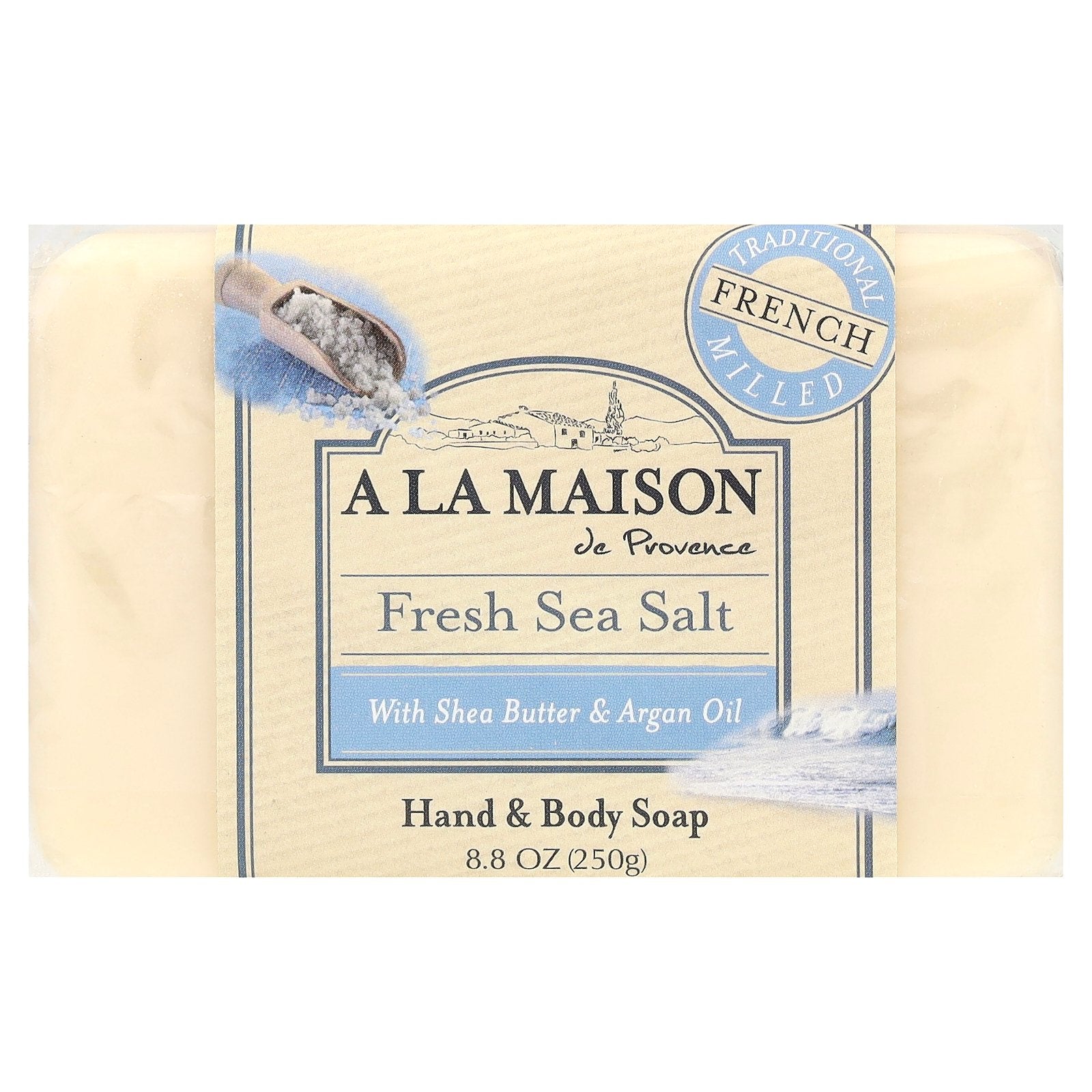 A La Maison de Provence, Hand & Body Bar Soap, Fresh Sea Salt, 8.8 oz (250 g)