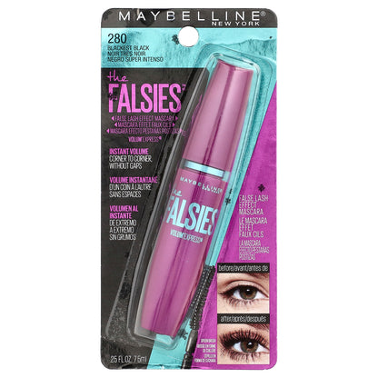 Maybelline, The Falsies™, False Lash Effect Mascara, 280 Blackest Black, 0.25 fl oz (7.5 ml)