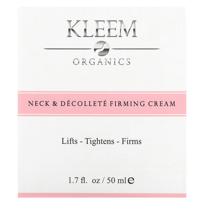 Kleem Organics, Neck & Décolleté Firming Cream, For All Skin Types, 1.7 fl oz (50 ml)