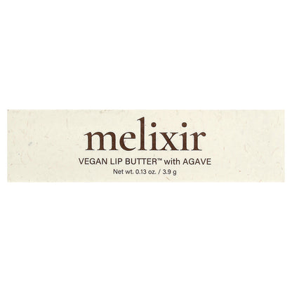 Melixir, Vegan Lip Butter™ with Agave, 01 Agave, 0.13 oz (3.9 g)