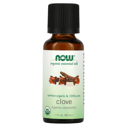 NOW Foods, Organic Essential Oils, Clove, 1 fl oz (30 ml)