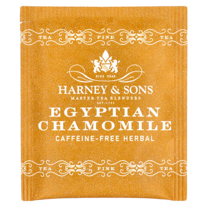 Harney & Sons, Egyptian Chamomile Herbal Tea, Caffeine-Free, 50 Tea Bags, 0.7 oz (20 g)