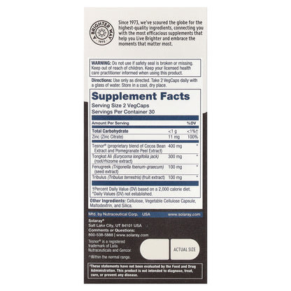 Solaray, Men's Testosterone Support, 60 VegCaps