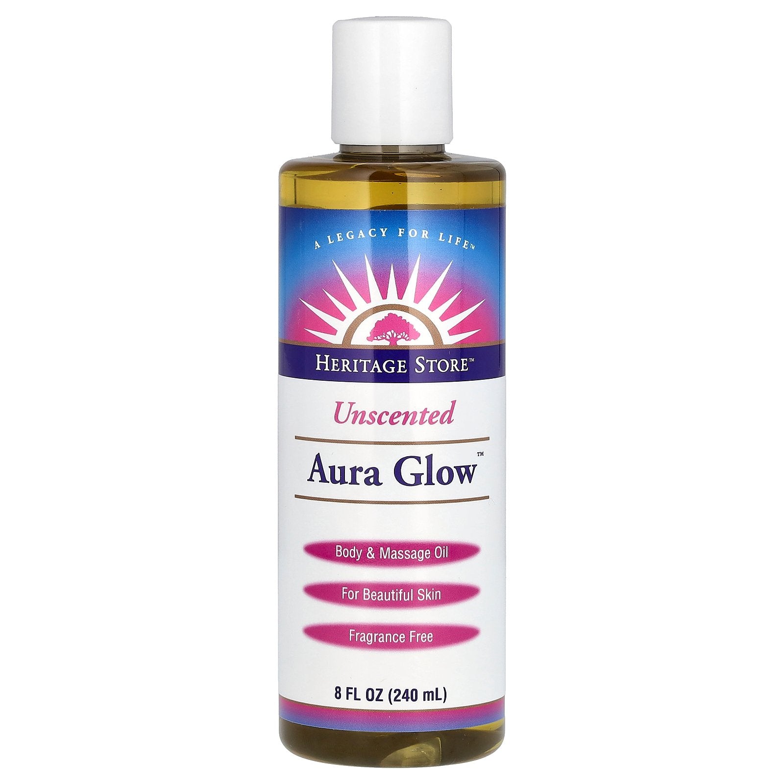 Heritage Store, Aura Glow, Unscented, 8 fl oz (240 ml)