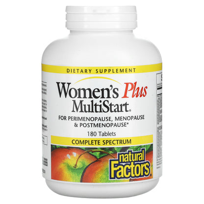 Natural Factors, Women's Plus MultiStart, 180 Tablets