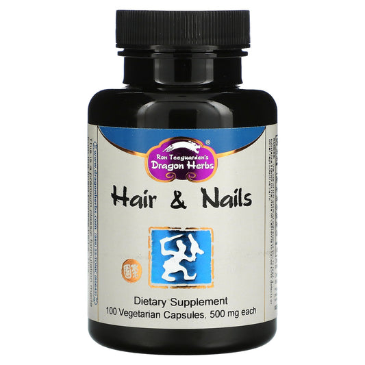 Dragon Herbs, Hair & Nails, 500 mg, 100 Vegetarian Capsules