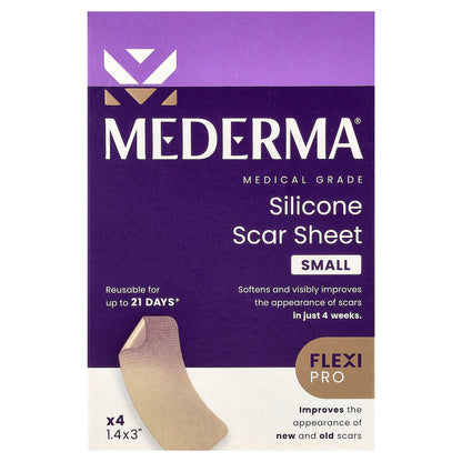Mederma, Silicone Scar Sheet, Small, 4 Count