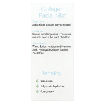 Hyalogic, Collagen Facial Mist With Hyaluronic Acid & Marine Collagen, Fragrance Free, 2 fl oz (59 ml)