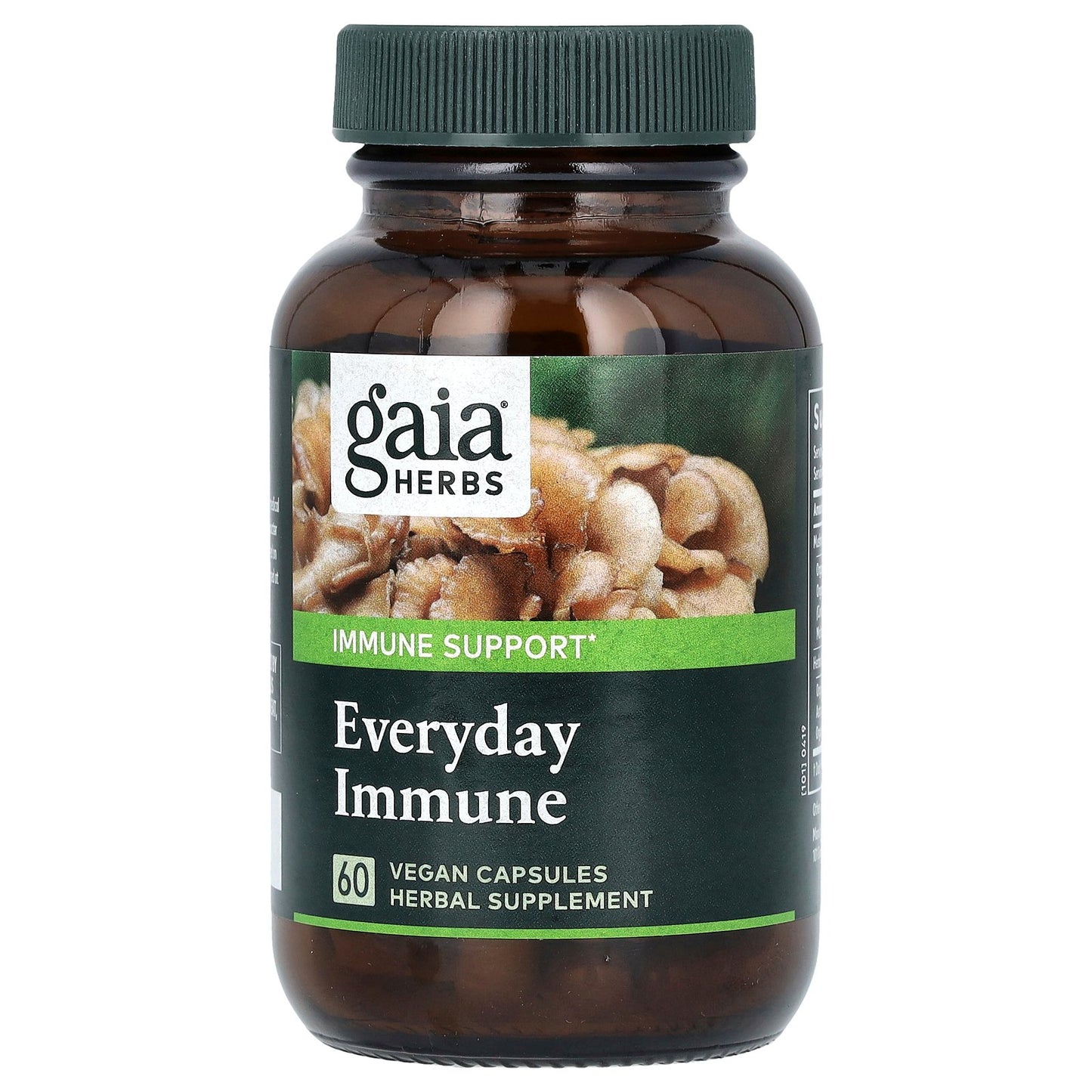 Gaia Herbs, Everyday Immune, Mushrooms & Herbs, 60 Vegan Capsules