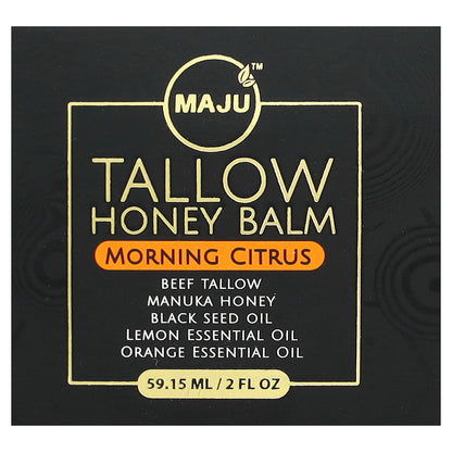 Maju Superfoods, Tallow Honey Balm, Morning Citrus,  2 fl oz (59.15 ml)